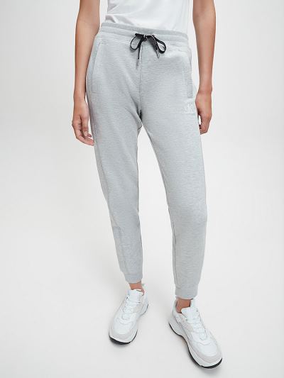 Calvin Klein Ruhák HU619468 | Calvin Klein Cotton Blend Fleece Női Jogger Világos Szürke